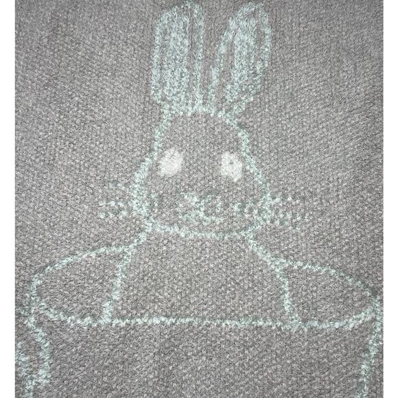 Barefoot Dreams Cozychic Bunny Baby Blanket Teacup Pink White Cream - Picture 4 of 7